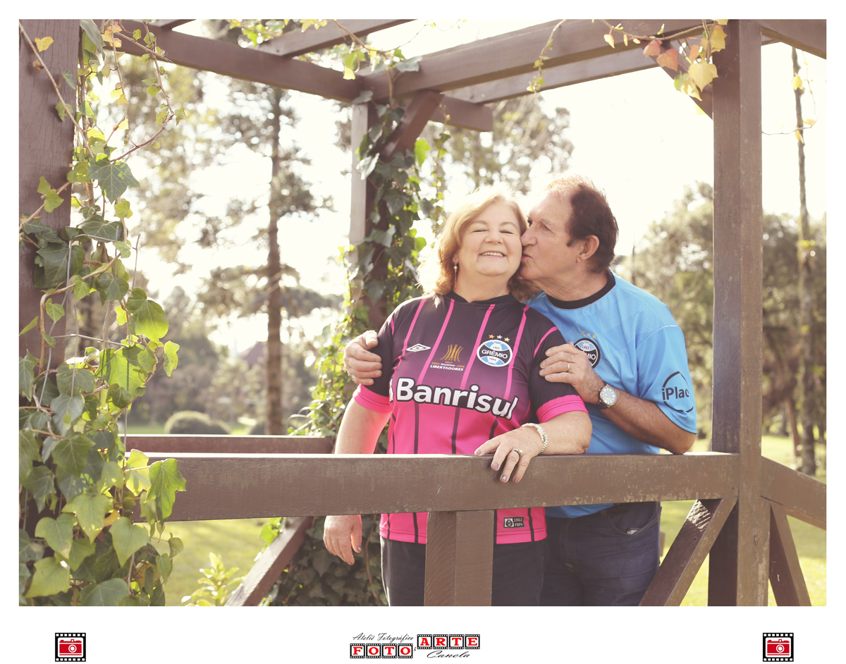 bodas de ouro com camisa do grêmio