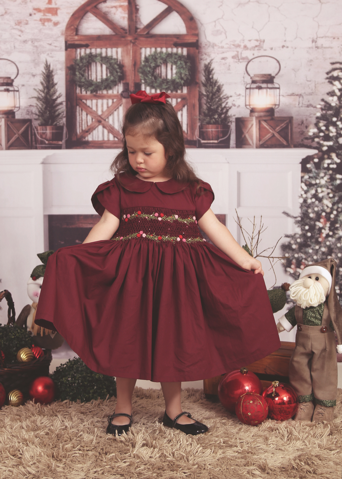 vestido bordado Natal