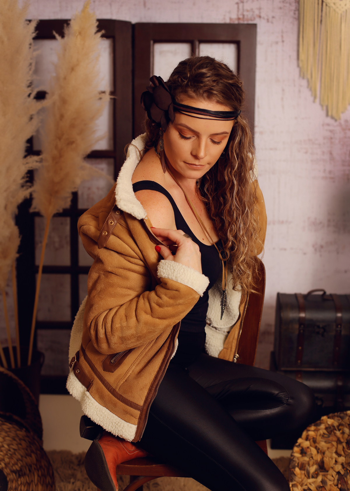 ensaio boho estúdio