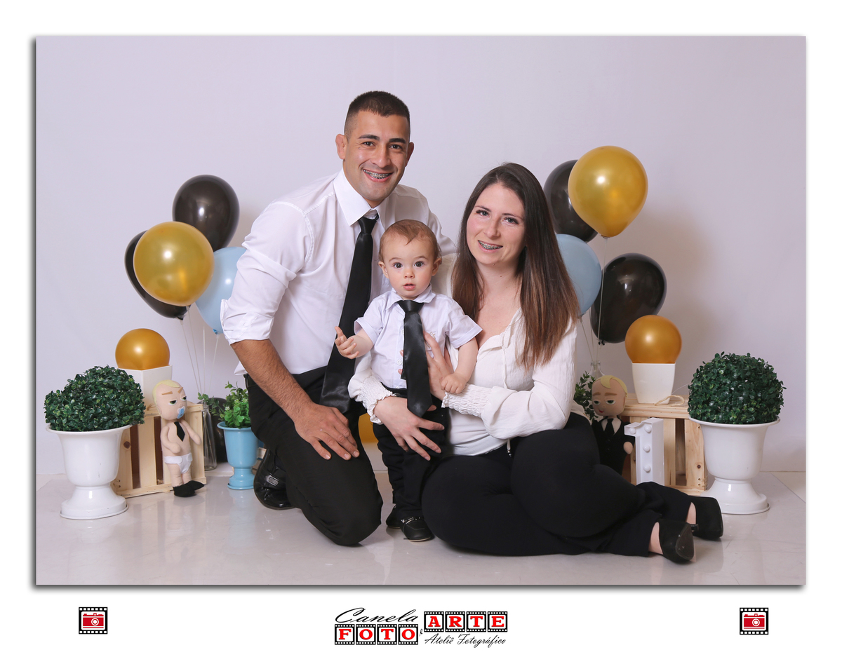 ensaio menino com os pais
