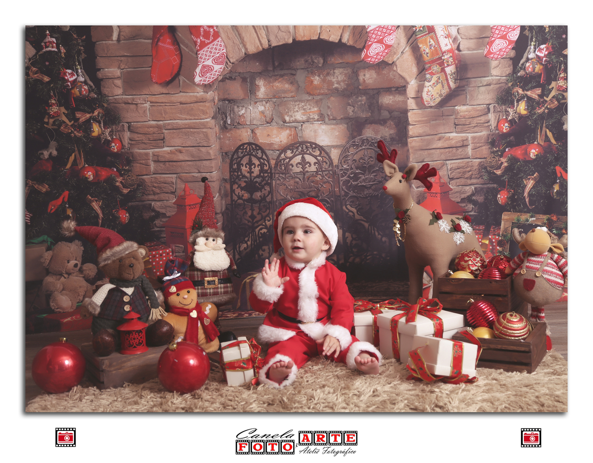 ensaio de natal em estúdio