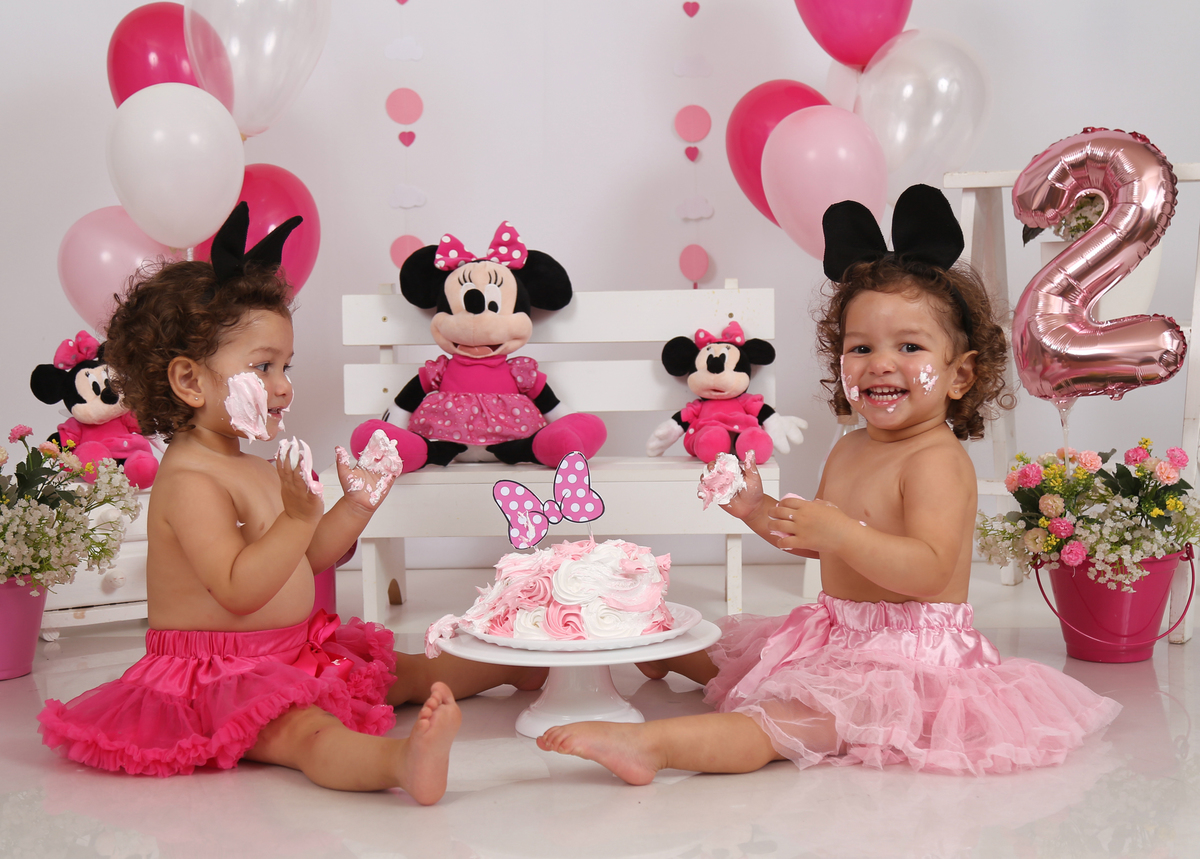 smash te cake minie rosa