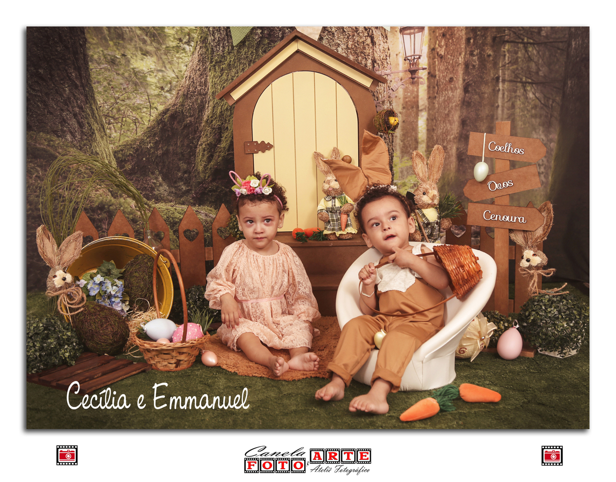 ensaios páscoa irmãos gêmeos