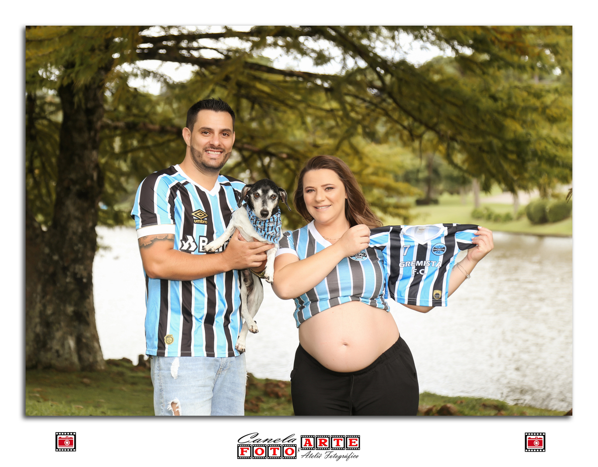 ensaio gestante com pet
