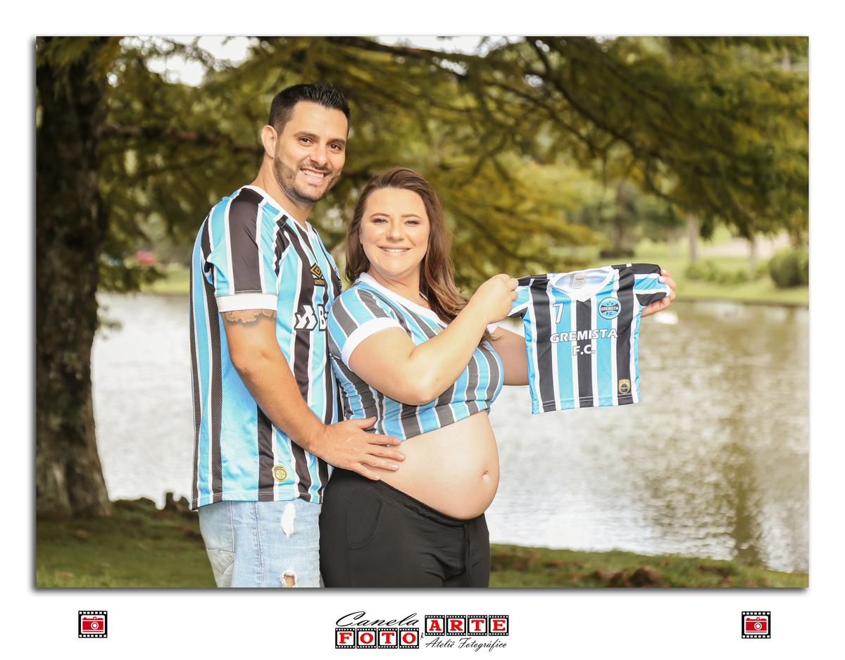ensaio gestante do grêmio