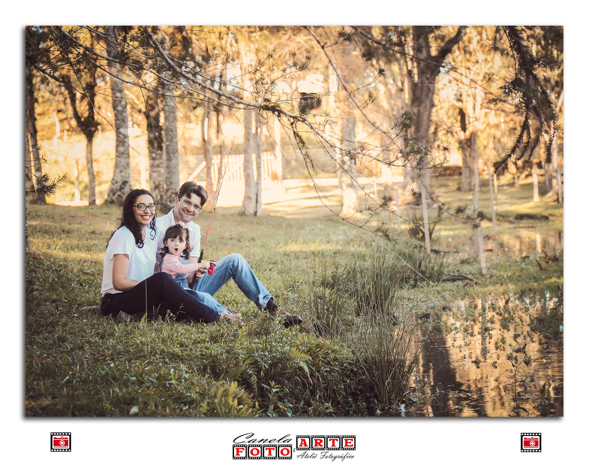 ensaio família pescando