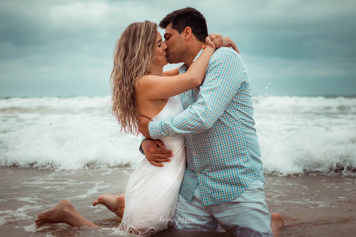 As ondas resolveram fazer parte do ensaio,