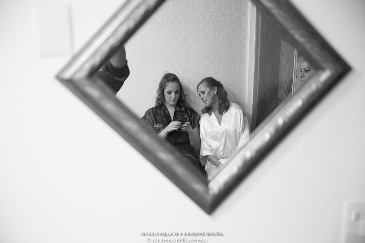 mae da noiva e irma da noiva no making of da noiva