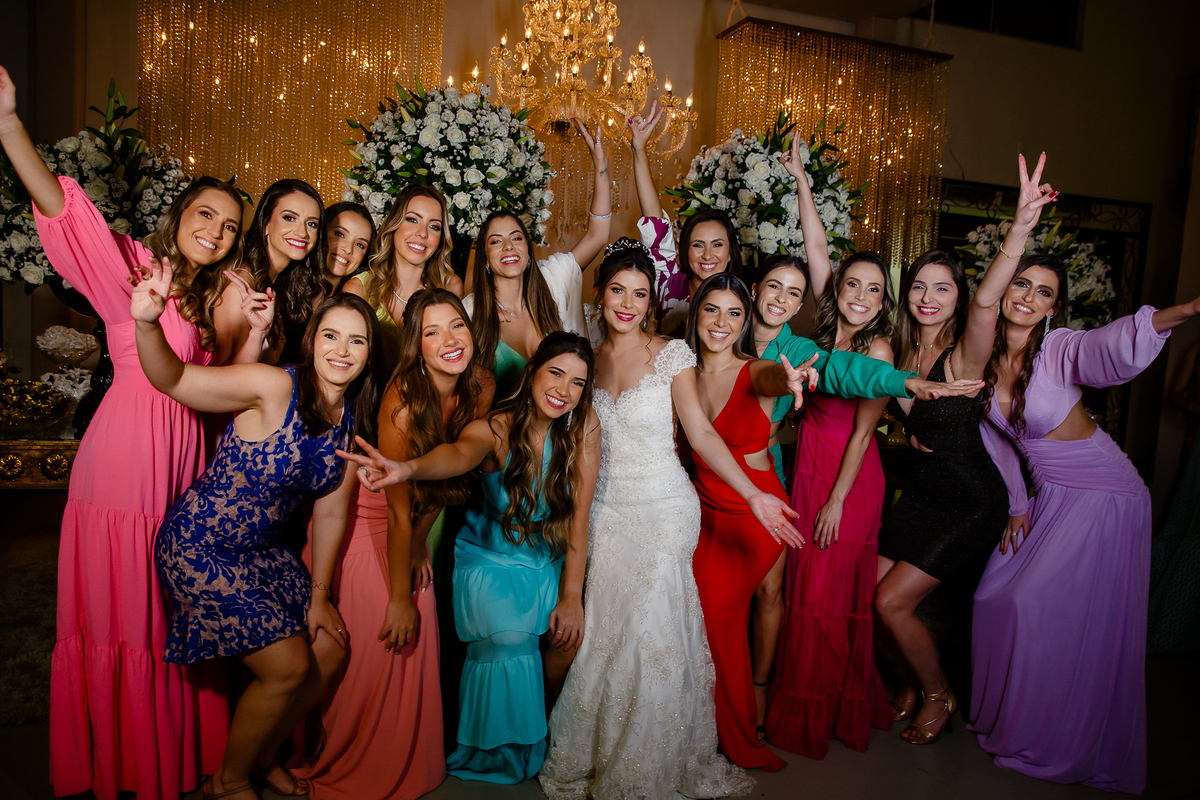 madrinhas da noiva na festa