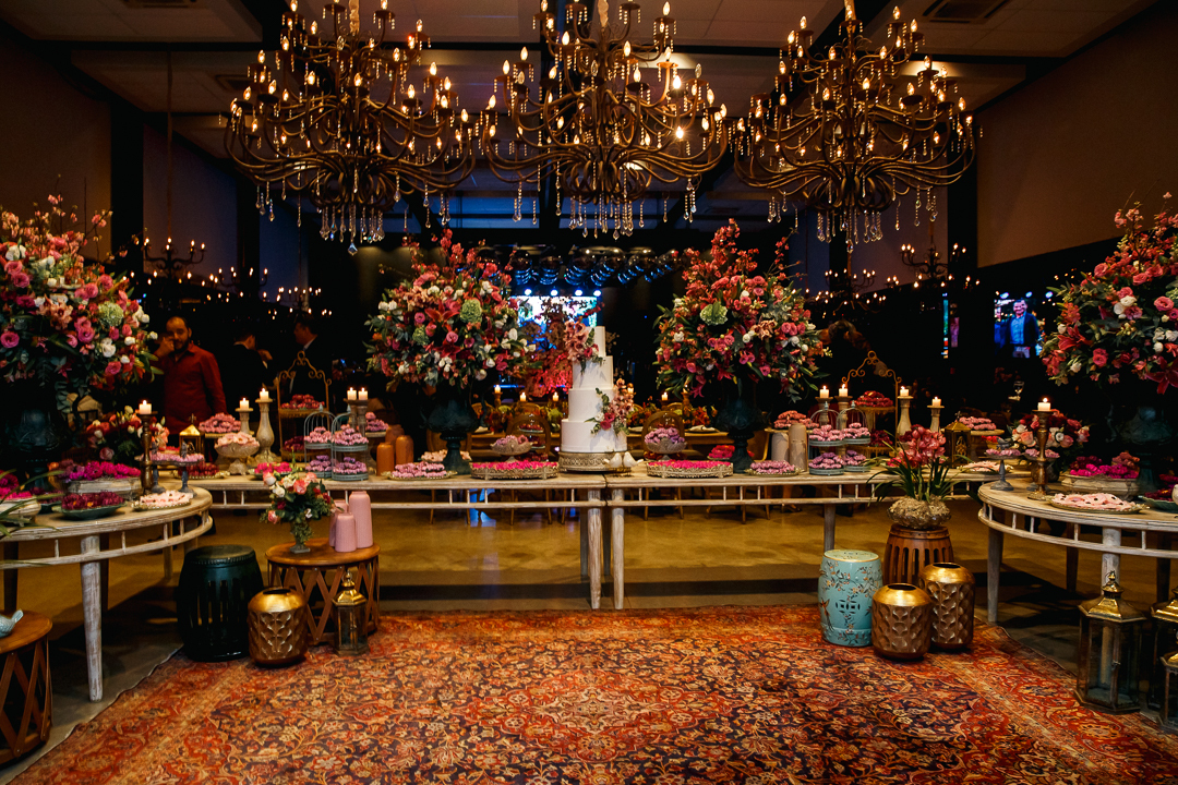 mesa de bolo dos noivos