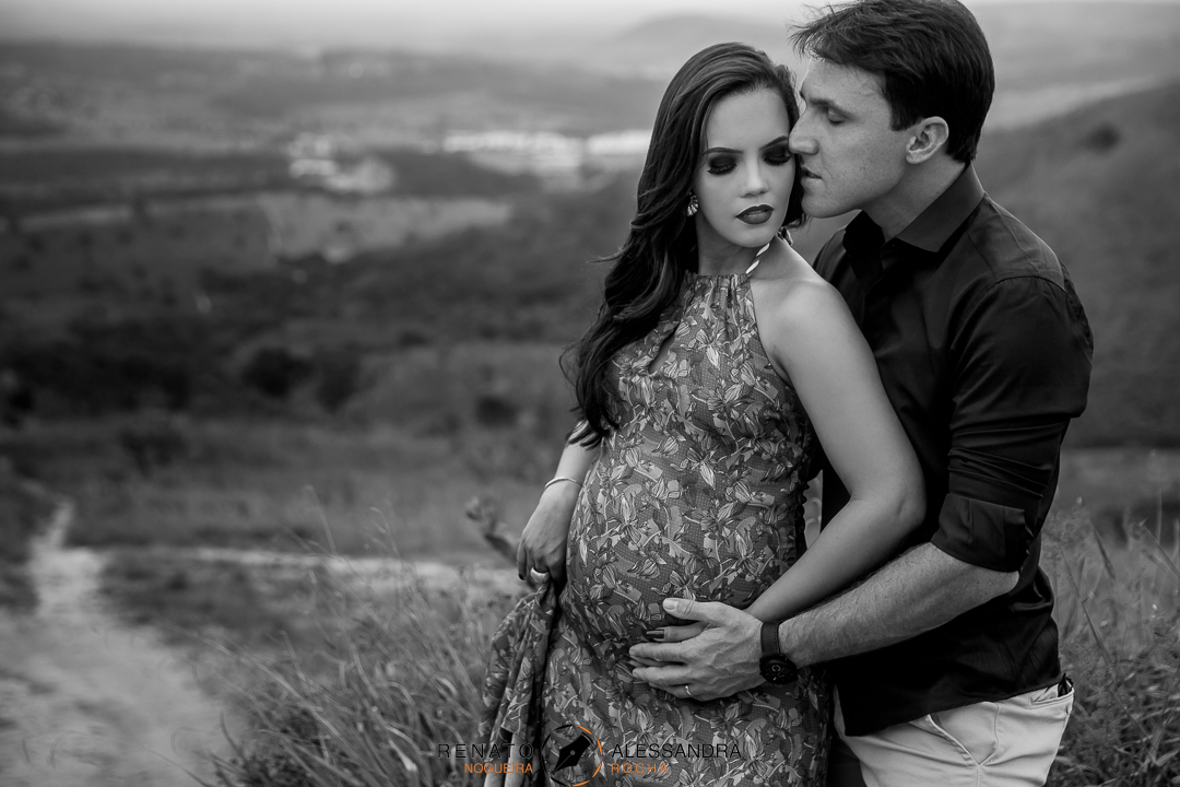 “A felicidade não cabe em mim, transborda na minha barriga” - Fotos preto e branco externa Serra Santa Helena