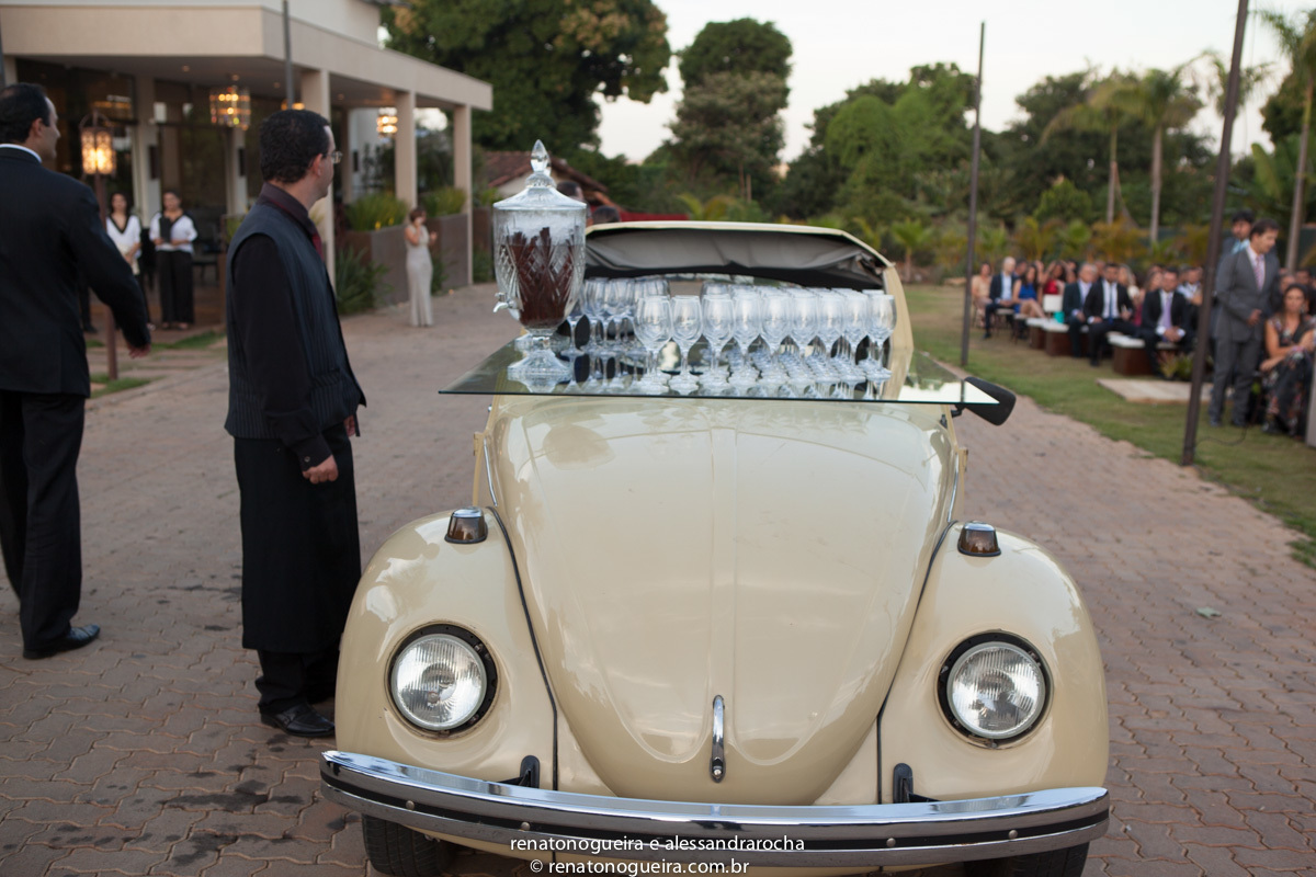 Fusca com agua para convidados