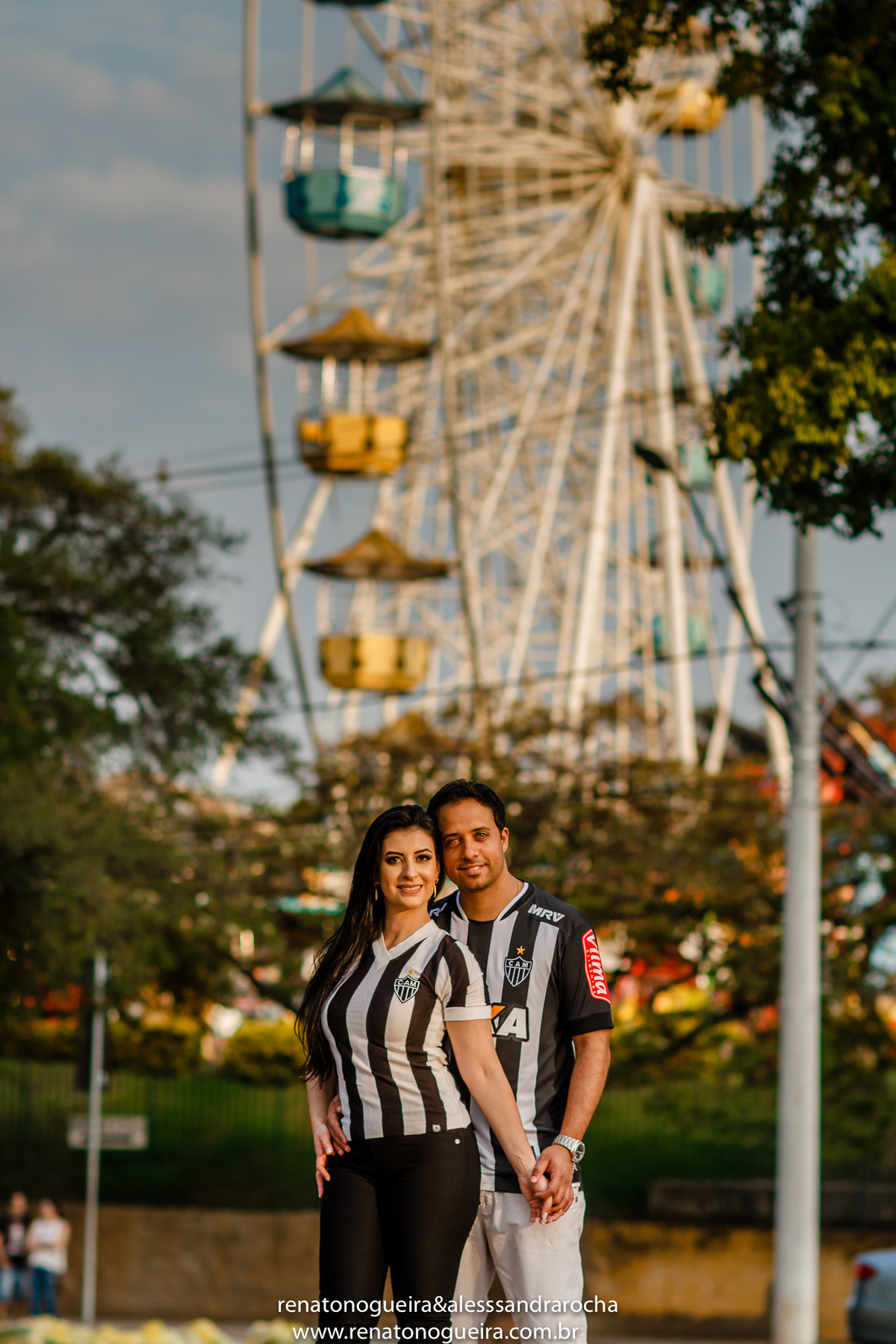 casal de noivos no parque Guanabara na Pampulha