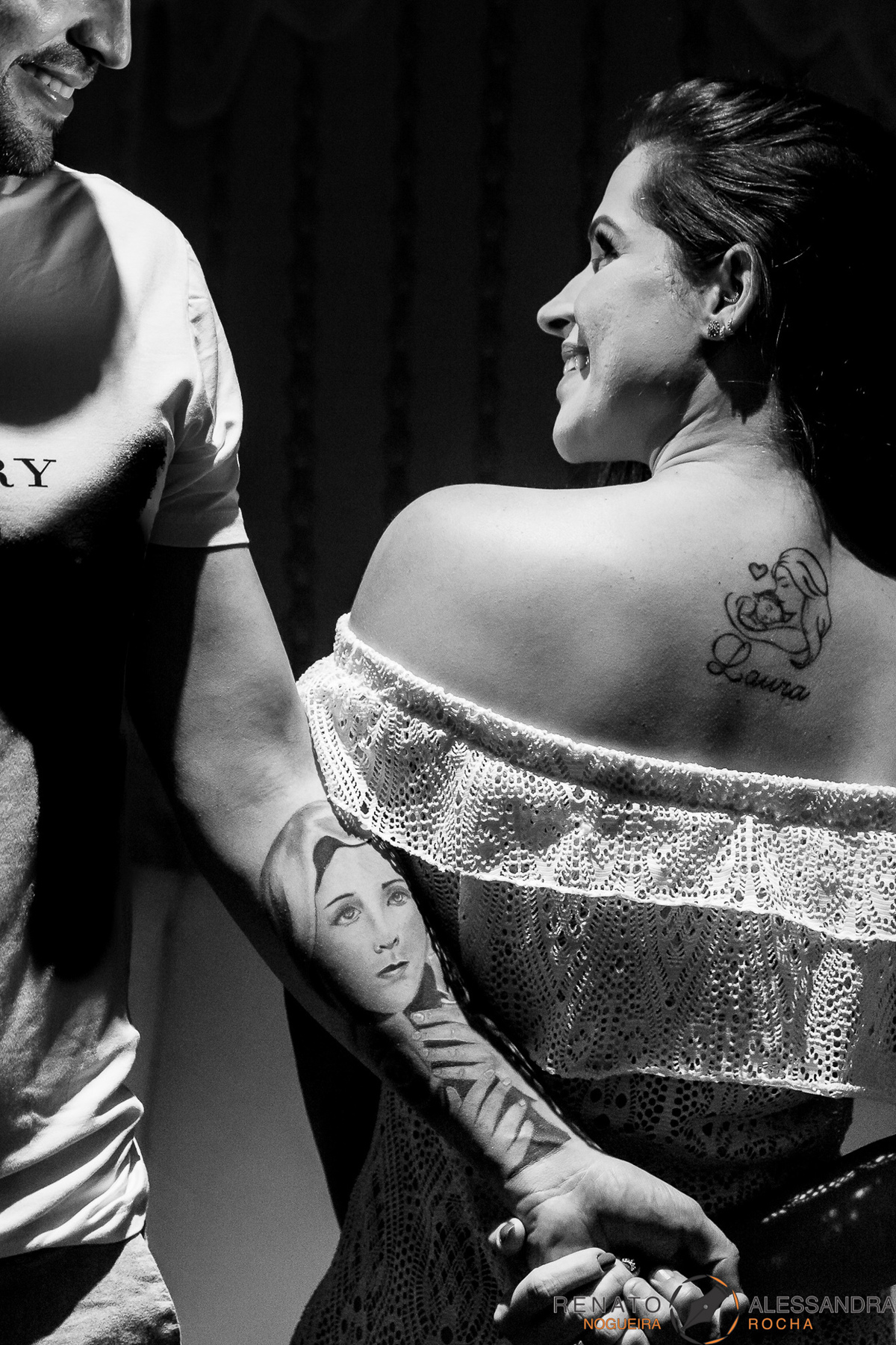 tatuagens importantes dos noivos