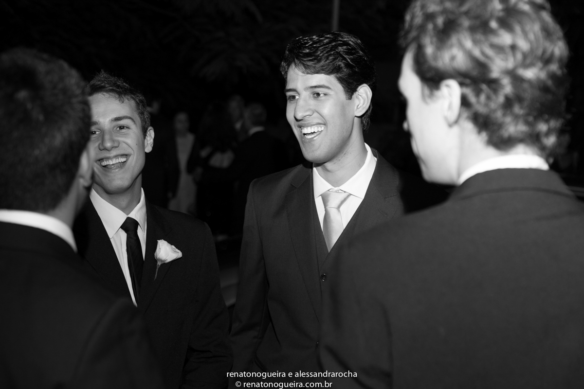 noivo, casamento, amigos, terno, flor na lapela