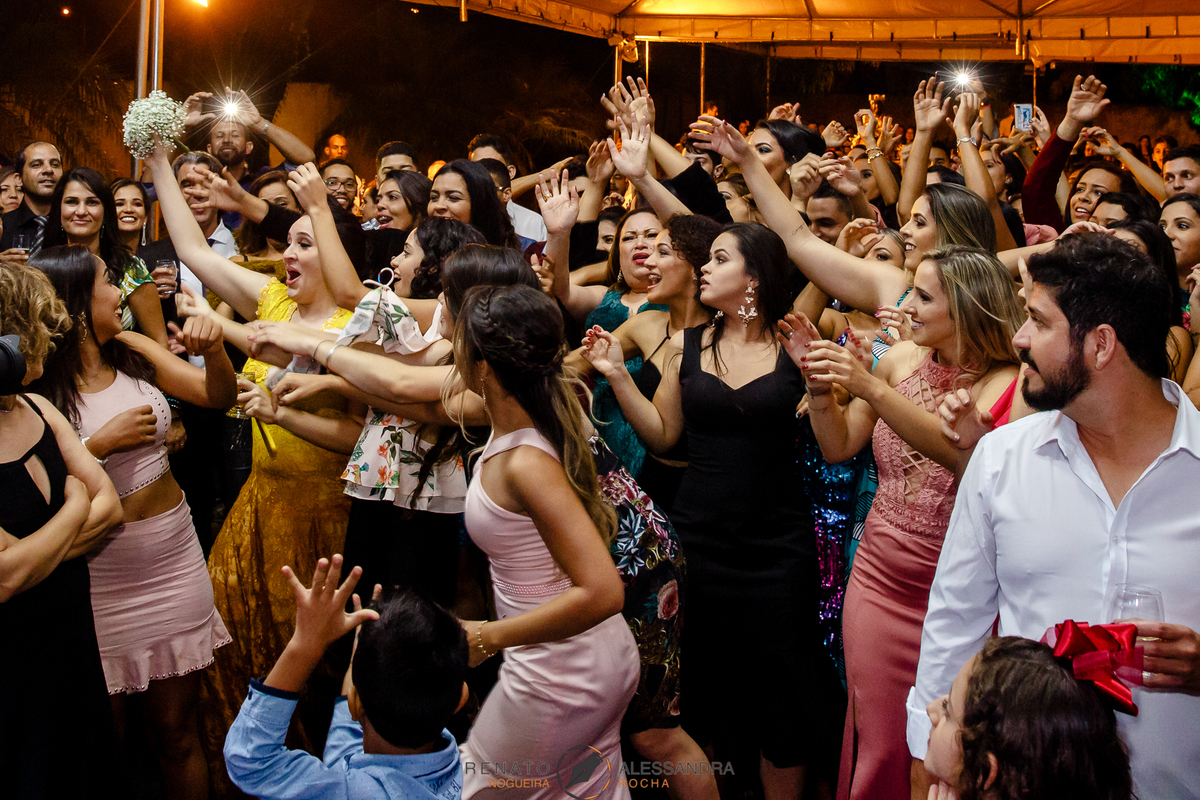 hora de pegar o bouquet