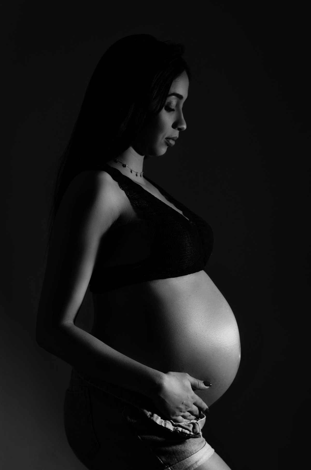 ensaio gestante em casa