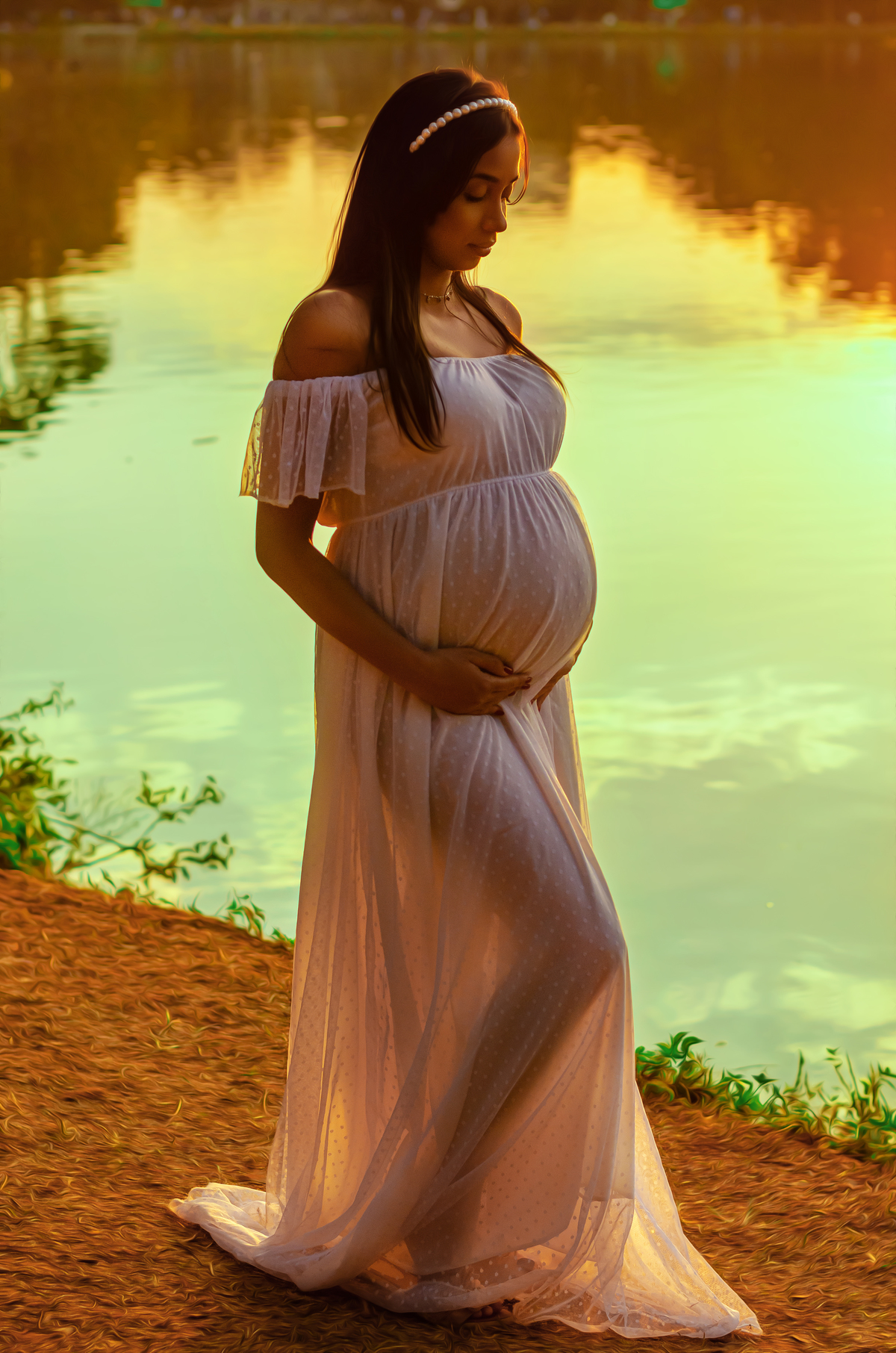 ensaio gestante lago do ibirapuera