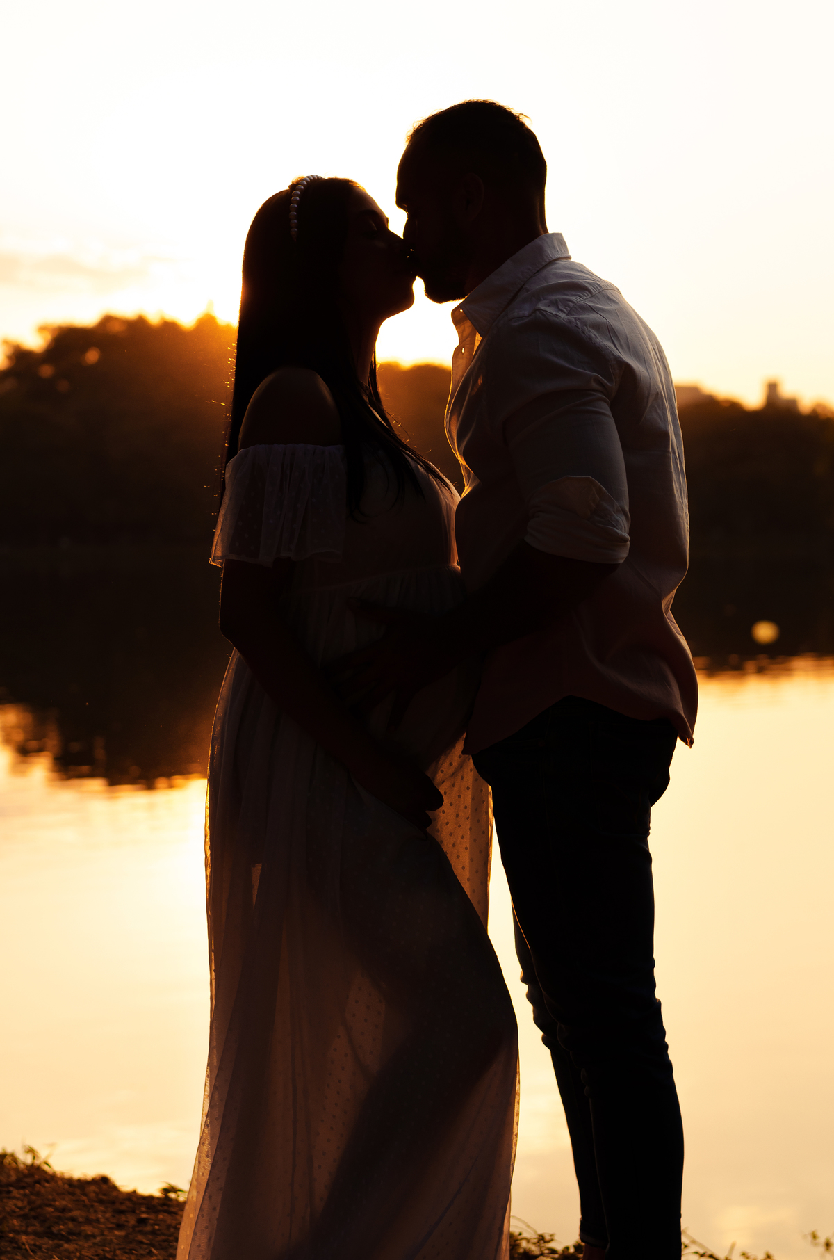 ensaio gestante casal lago do ibira