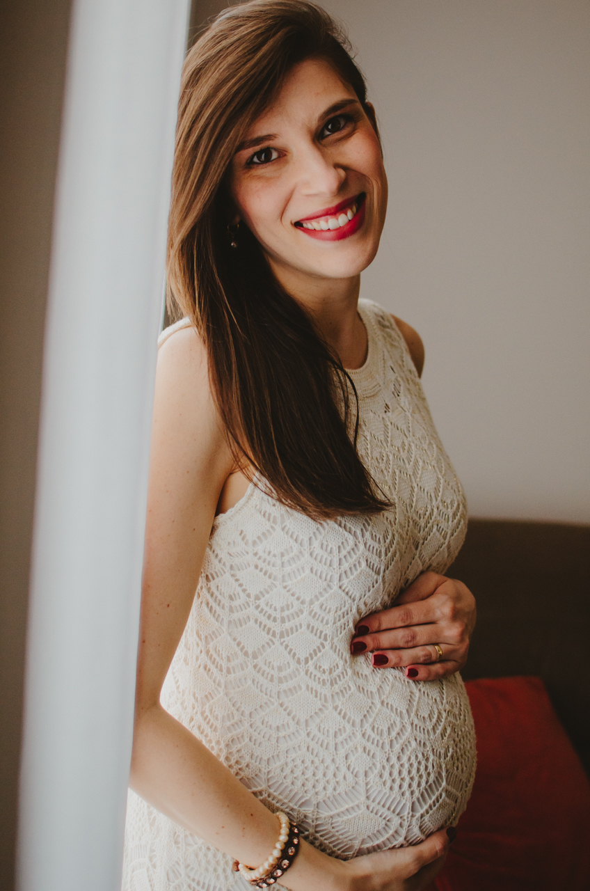 ensaio gestante em casa