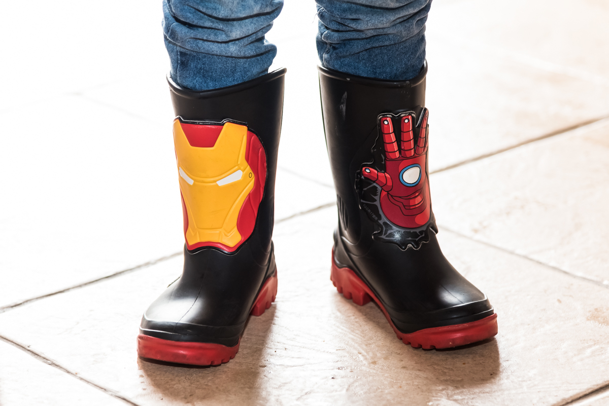 Botas do Homem de Ferro - ANIVERSÁRIO INFANTIL EM SÃO ROQUE