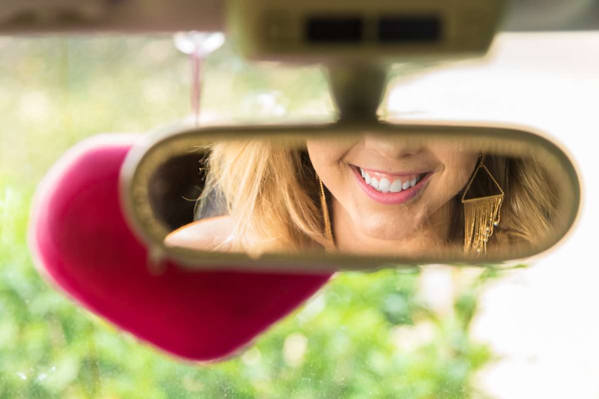 Sorriso no retrovisor - ENSAIO FEMININO PENÁPOLIS - NEW BEETLE ROSA