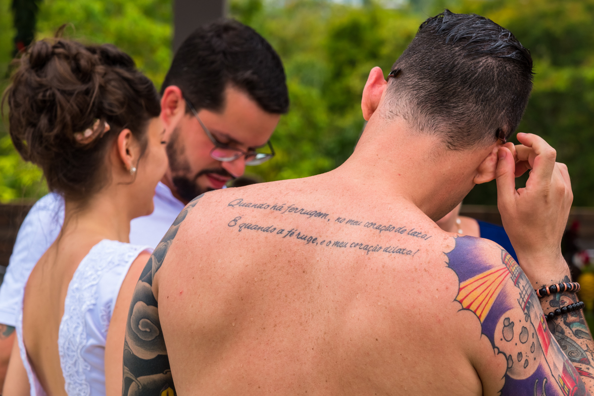 Padrinho tatuado - FOTÓGRAFO DE CASAMENTOS EM SÃO PAULO