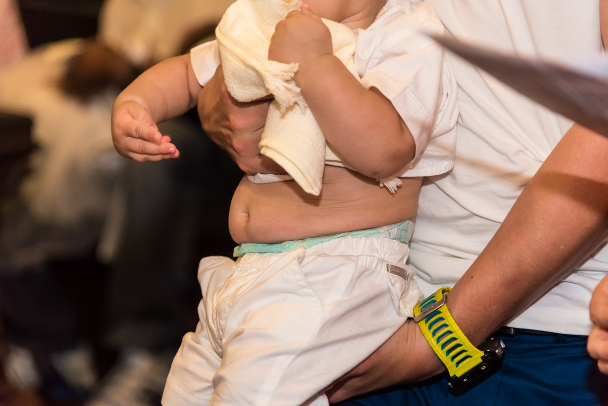 Barriga do Lorenzo em seu BATIZADO EM SANTOS NA IGREJA DO VALONGO