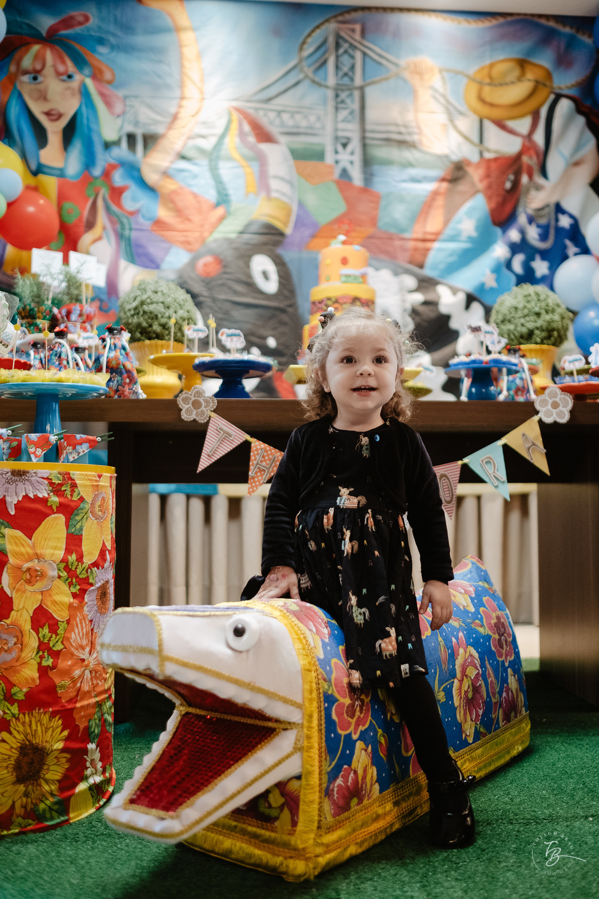 aniversário infantil, tema de boi de mamão, 2 anos da Theodora, festa em salão de festas por Thiago Braga Fotografia