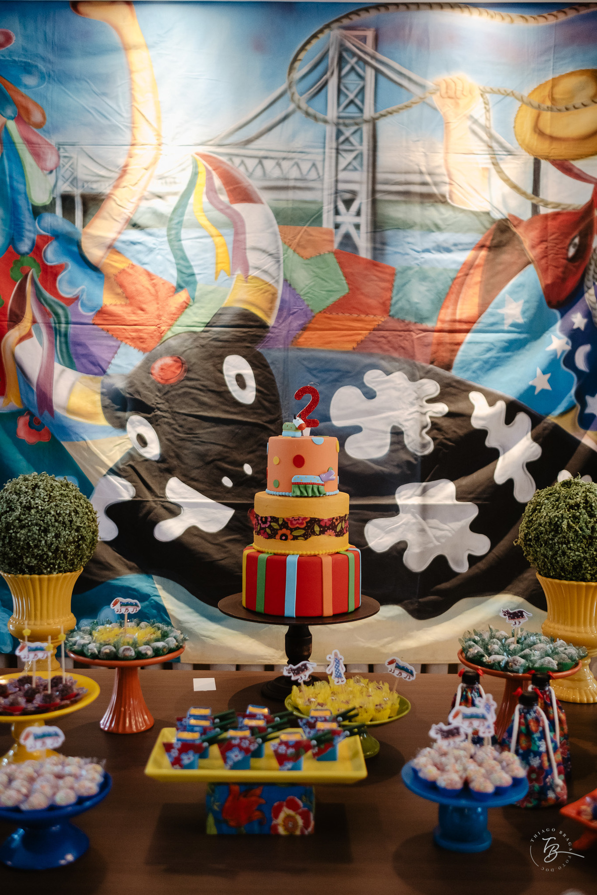 aniversário infantil, tema de boi de mamão, 2 anos da Theodora, festa em salão de festas por Thiago Braga Fotografia