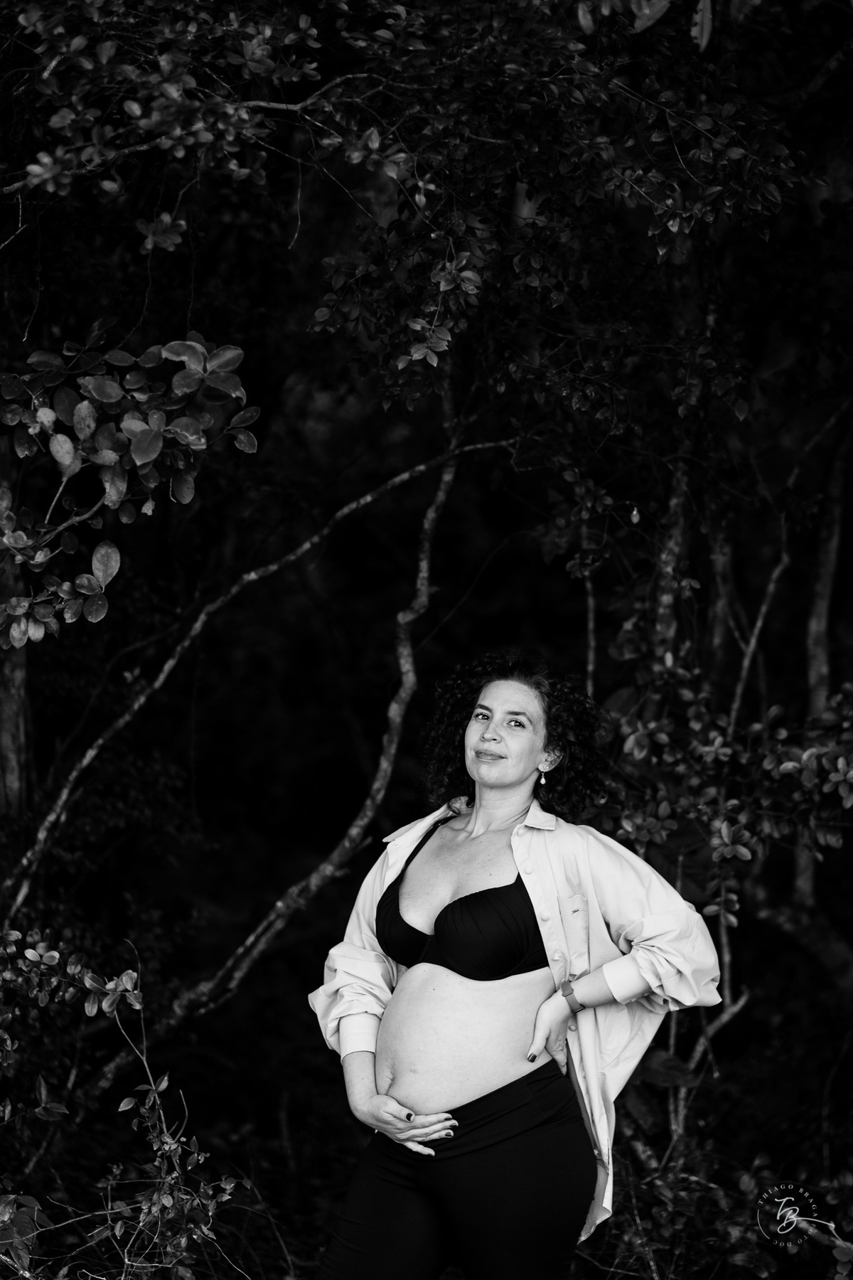 Ensaio gestante a espera do Nando na hípica Equilibre em Florianópolis, campeche por Thiago Braga