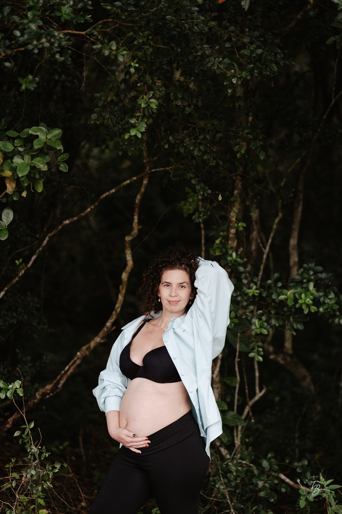 Ensaio gestante a espera do Nando na hípica Equilibre em Florianópolis, campeche por Thiago Braga