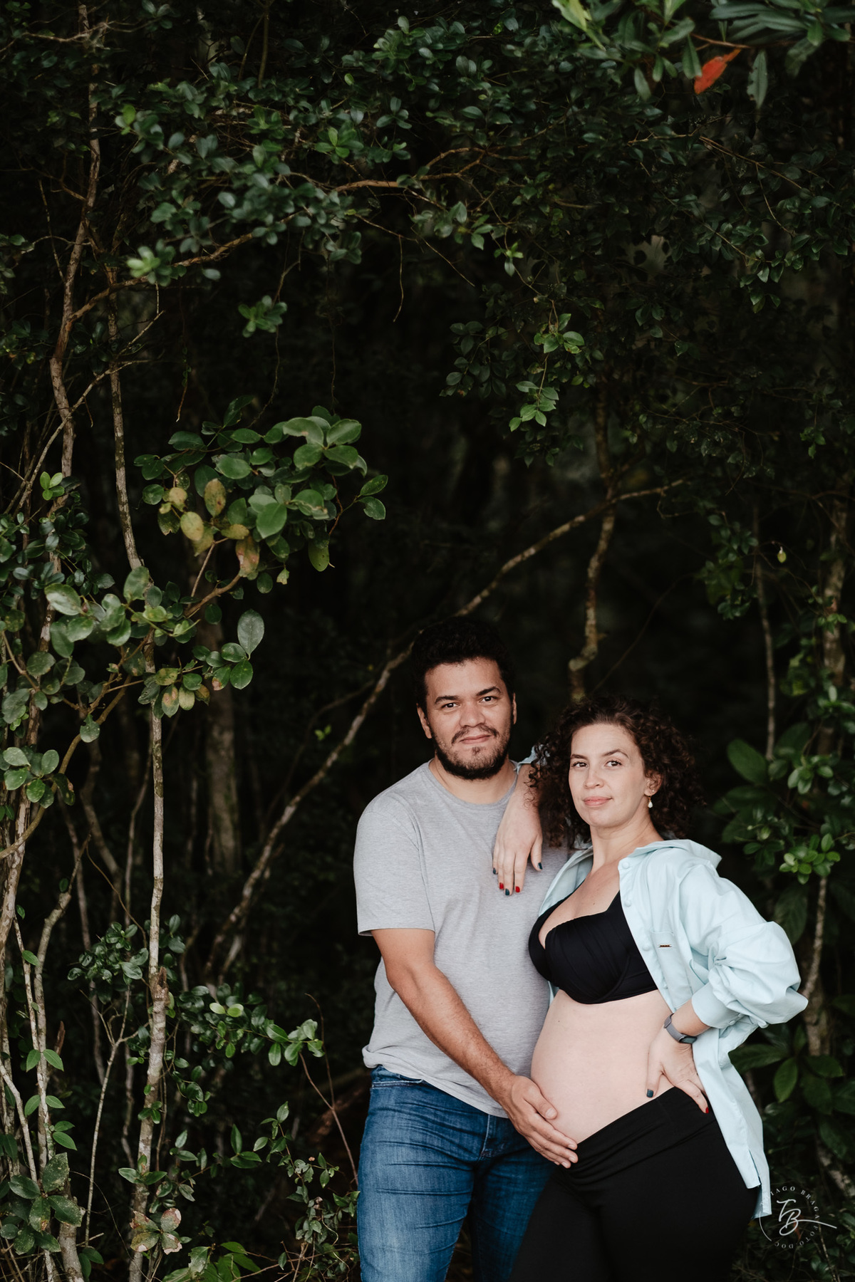 Ensaio gestante a espera do Nando na hípica Equilibre em Florianópolis, campeche por Thiago Braga