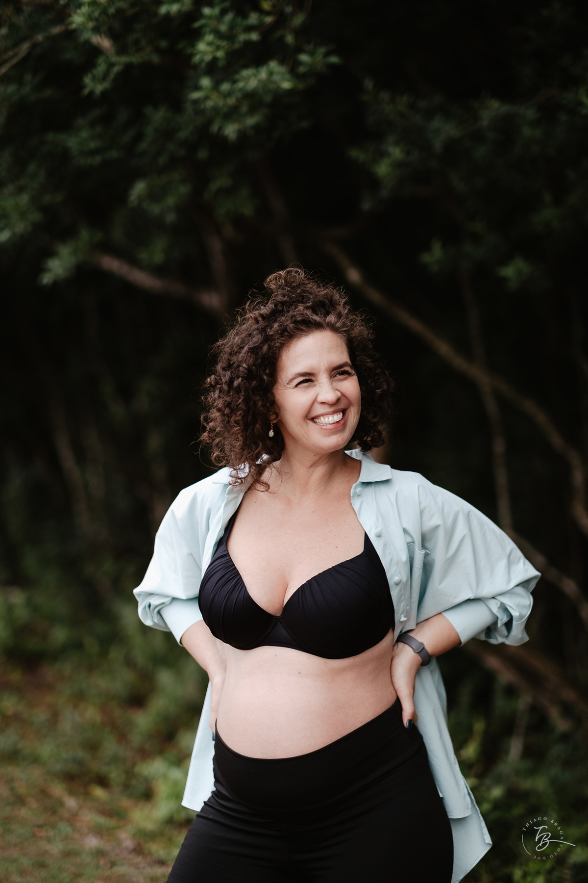 Ensaio gestante a espera do Nando na hípica Equilibre em Florianópolis, campeche por Thiago Braga