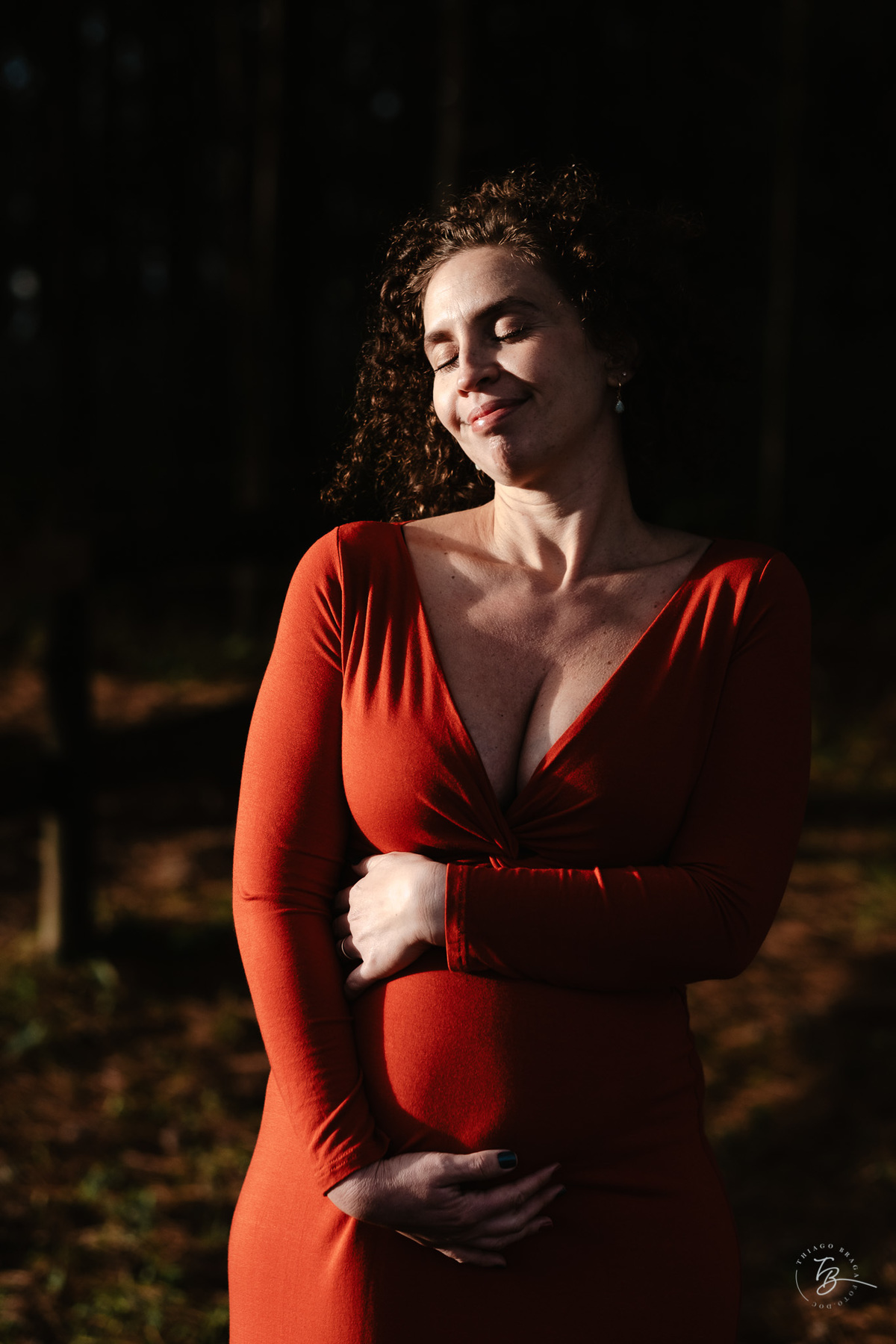 Ensaio gestante a espera do Nando na hípica Equilibre em Florianópolis, campeche por Thiago Braga