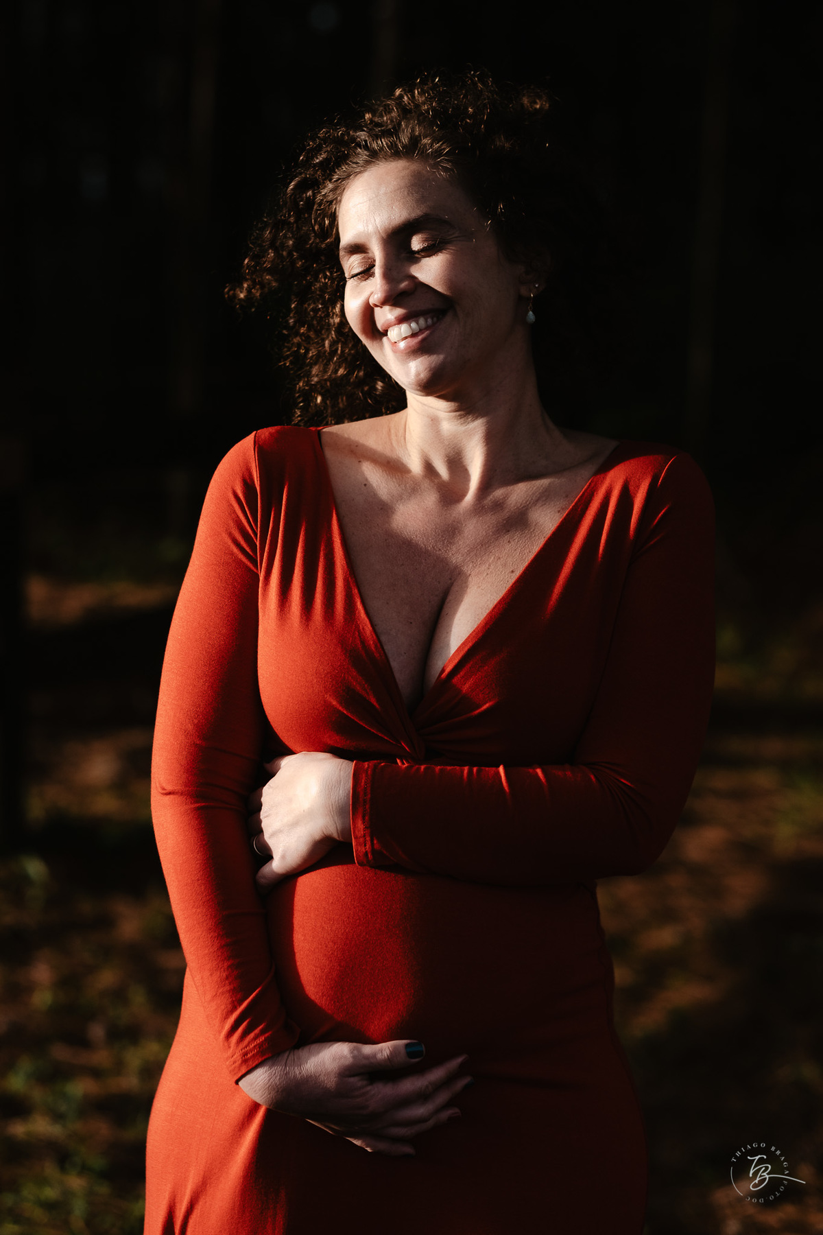 Ensaio gestante a espera do Nando na hípica Equilibre em Florianópolis, campeche por Thiago Braga