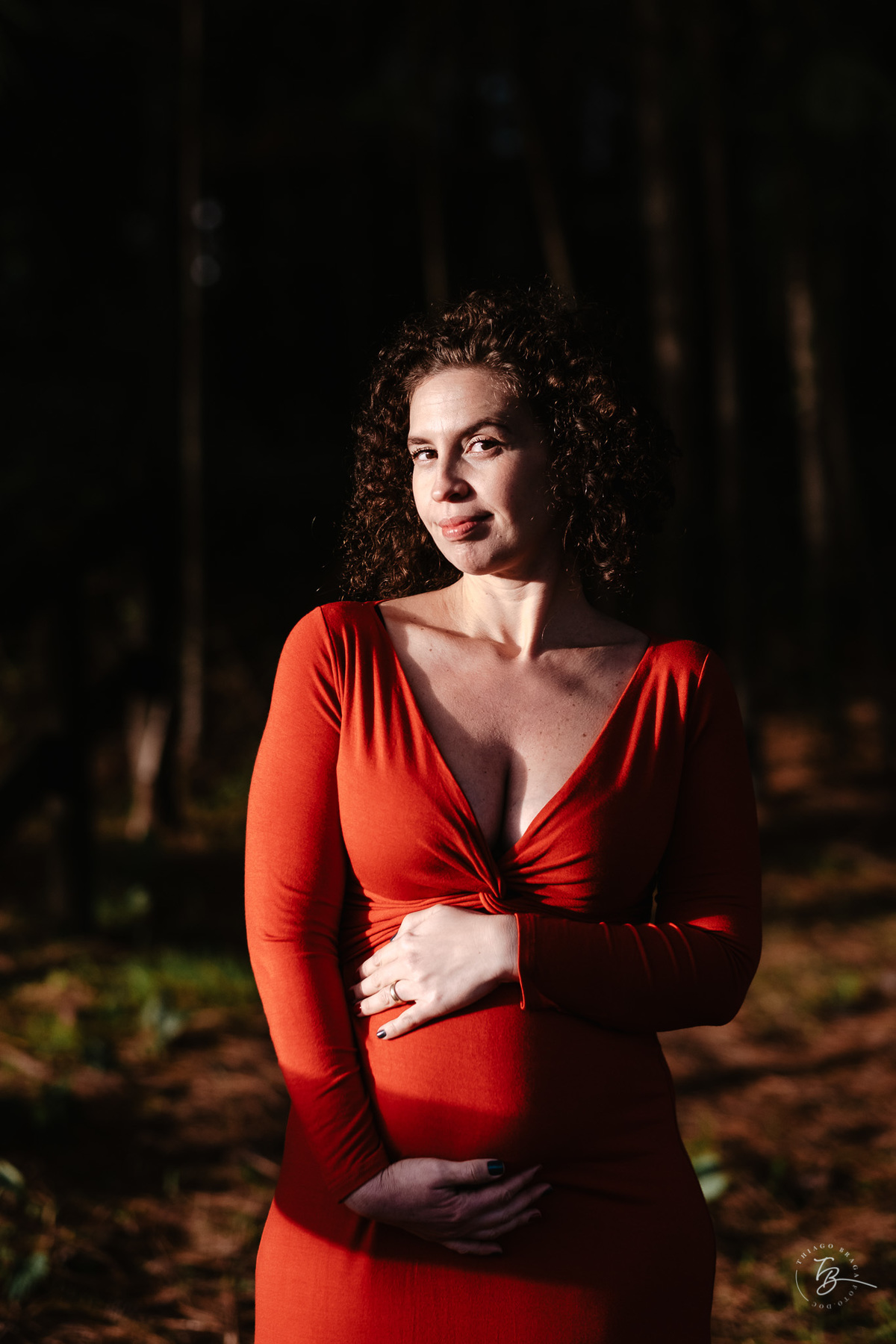 Ensaio gestante a espera do Nando na hípica Equilibre em Florianópolis, campeche por Thiago Braga