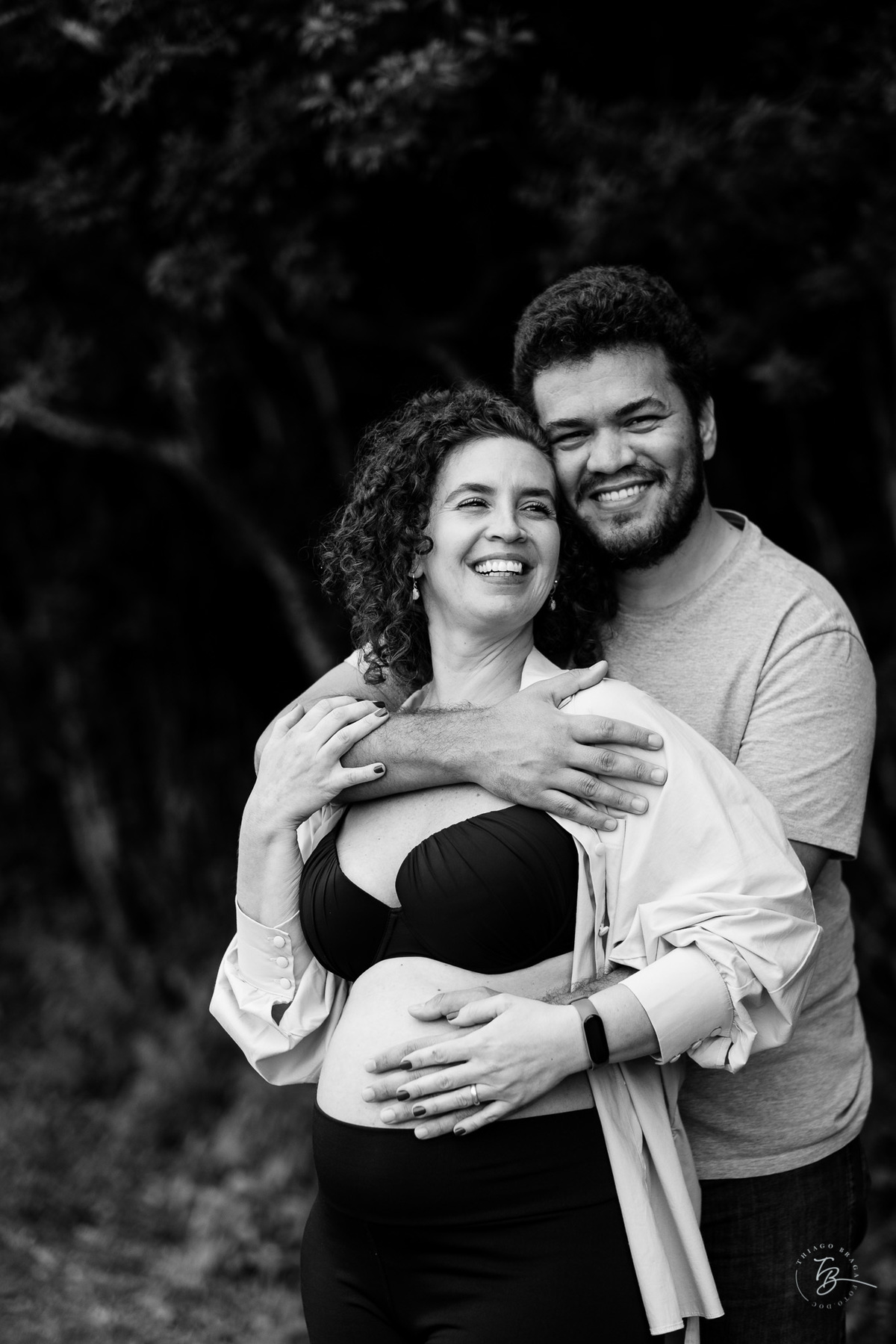 Ensaio gestante a espera do Nando na hípica Equilibre em Florianópolis, campeche por Thiago Braga