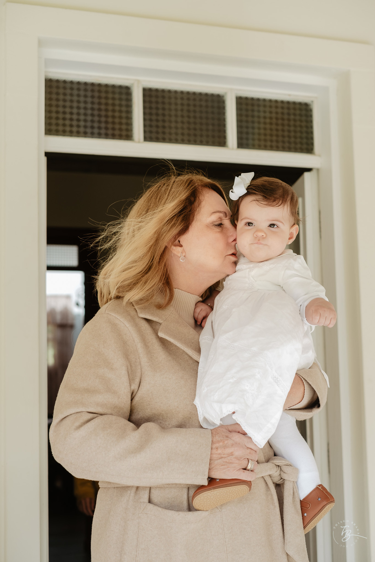 Fotografia de batizado documental em Anitápolis por Thiago Braga