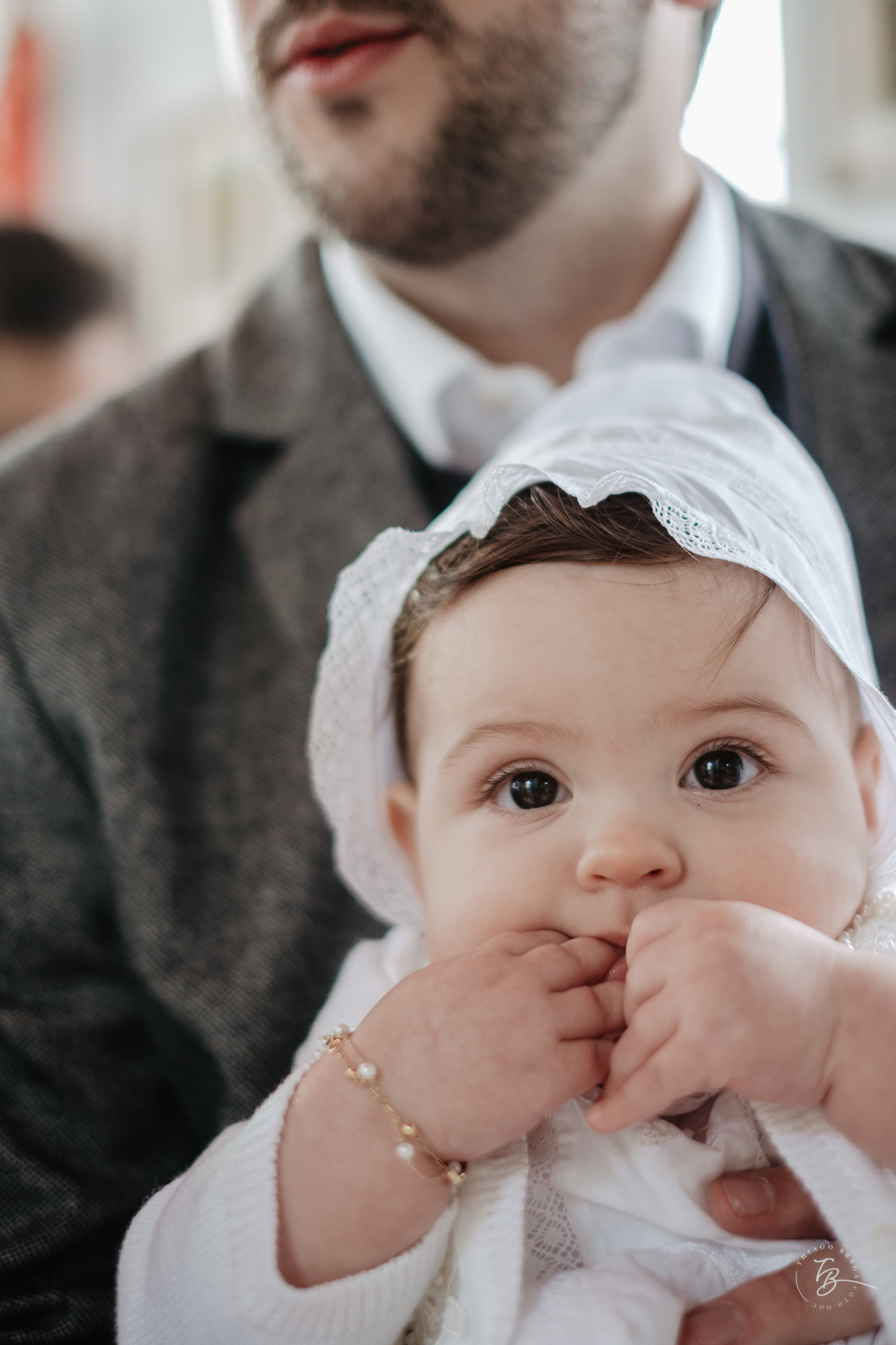 Fotografia de batizado documental em Anitápolis por Thiago Braga