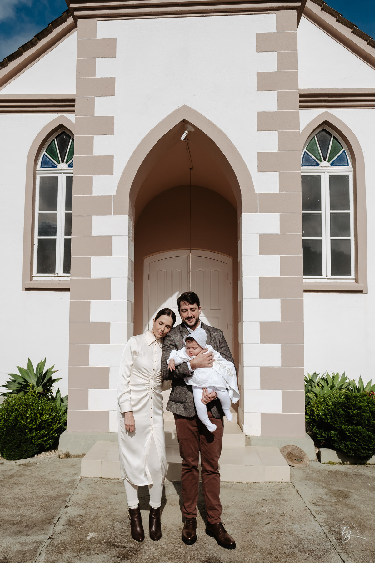 Fotografia de batizado documental em Anitápolis por Thiago Braga