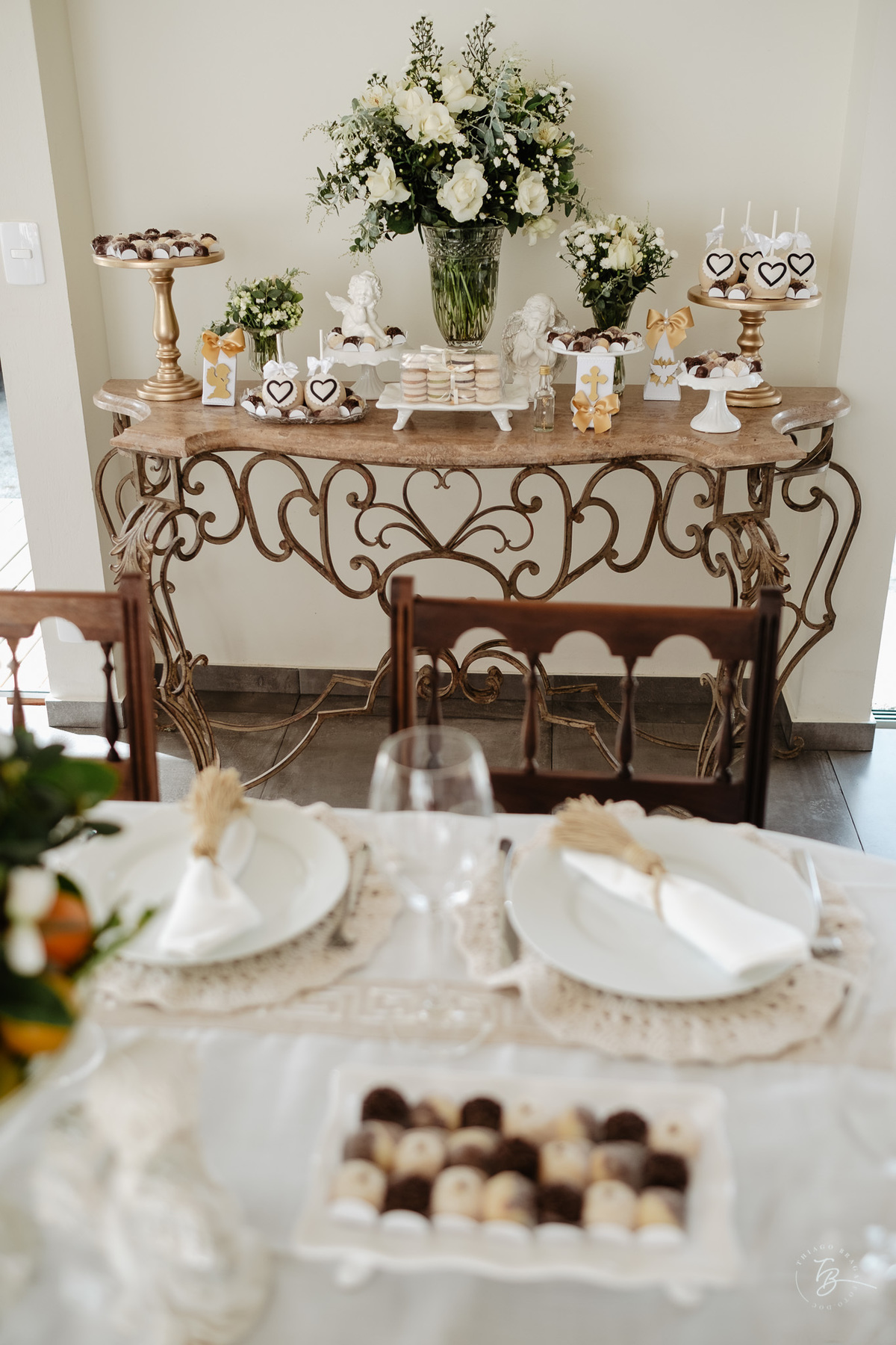 Fotografia de batizado documental em Anitápolis por Thiago Braga