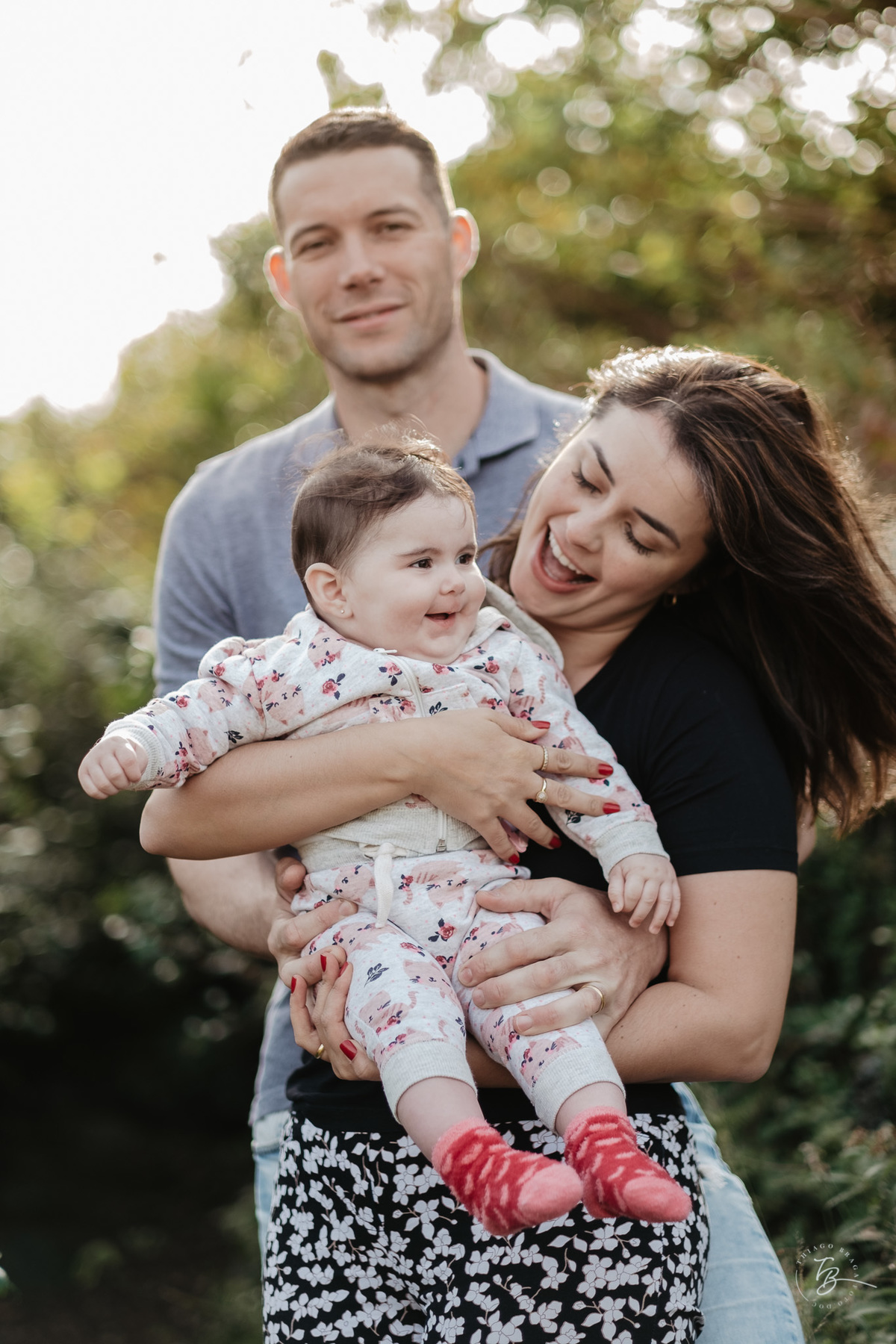 Ensaio de família, acompanhamento bebê, lifestyle, 6 meses da Sofia por Thiago Braga Fotografia.