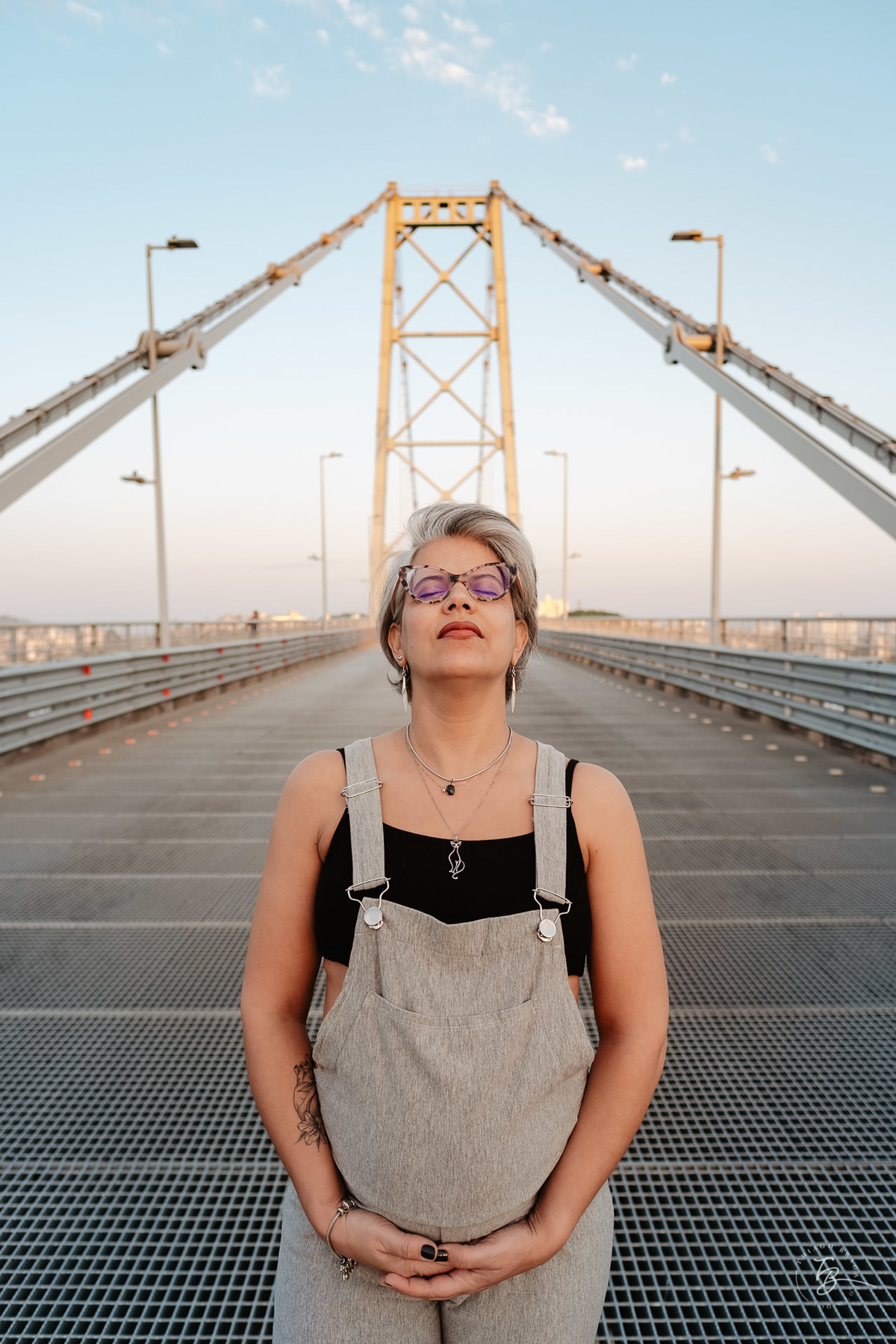 Ensaio gestante na ponte Hercílio Luz em Florianópolis por Thiago Braga fotografia