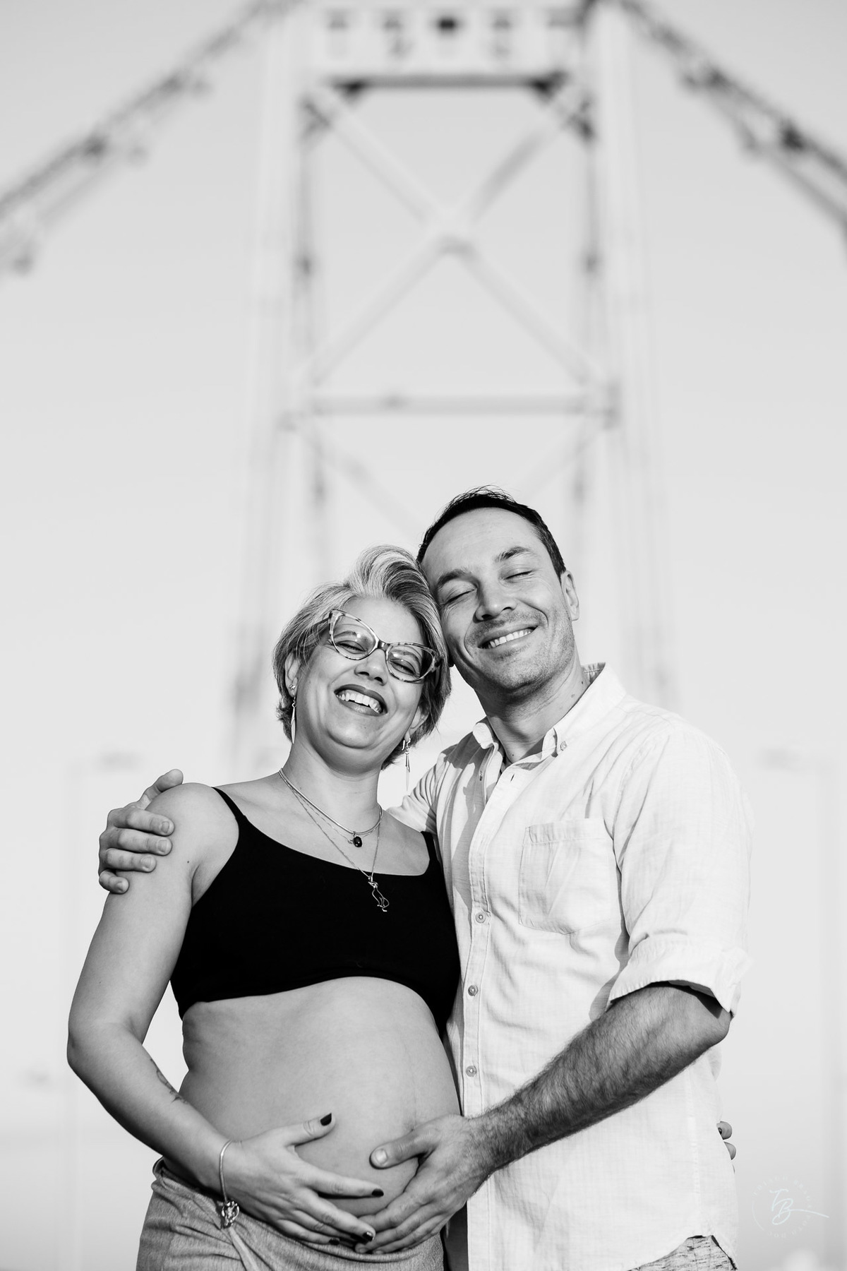 Ensaio gestante na ponte Hercílio Luz em Florianópolis por Thiago Braga fotografia