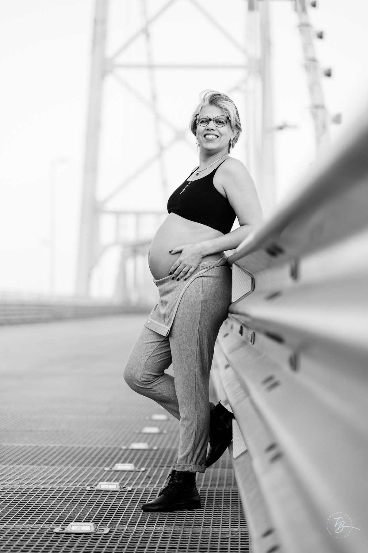 Ensaio gestante na ponte Hercílio Luz em Florianópolis por Thiago Braga fotografia