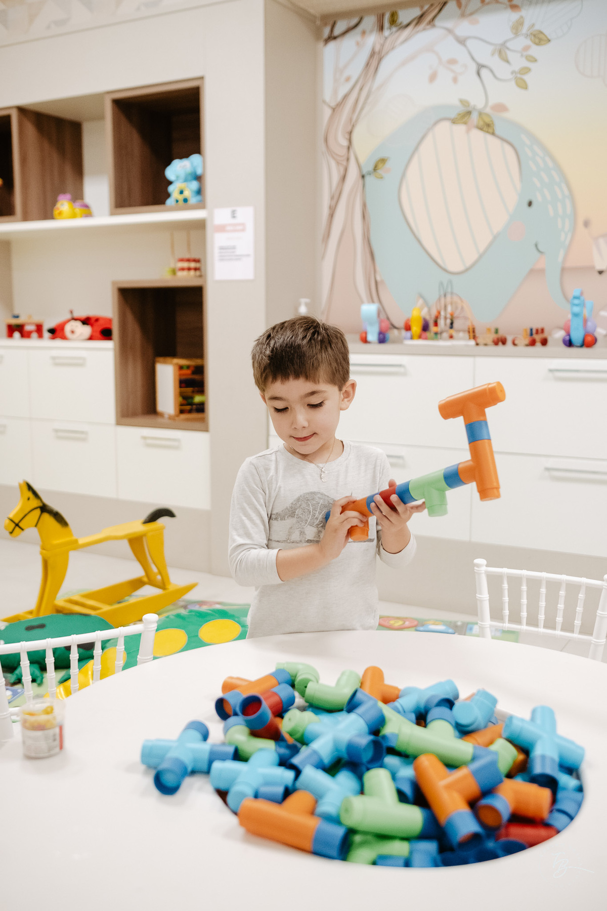 Aniversário infantil no espaço conceito