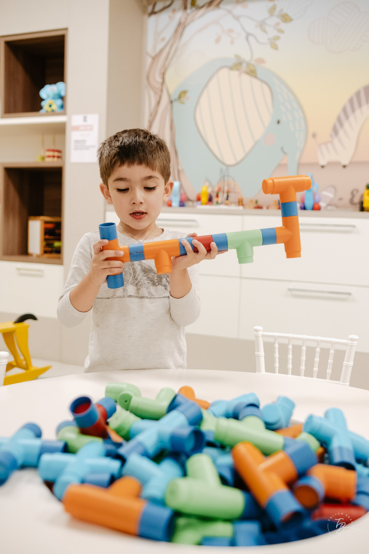 Aniversário infantil no espaço conceito