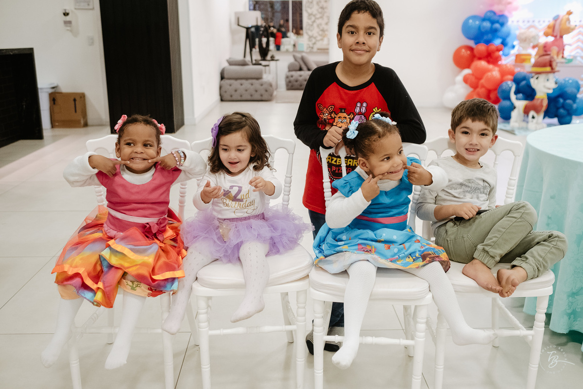 Aniversário infantil no espaço conceito