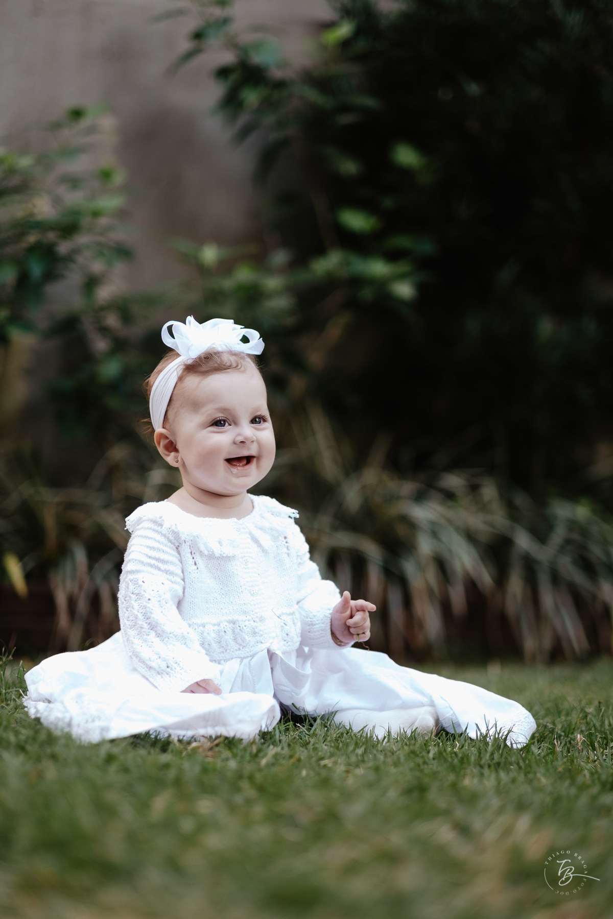 O dia do batizado da Bianca na igreja do colégio Catarinense em Florianópolis/Sc por Thiago Braga fotografia.